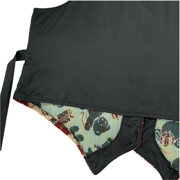 Vintage Tapestry Teddy Bear Christmas Vest by Bobbie Brooks - Picture 9 of 14